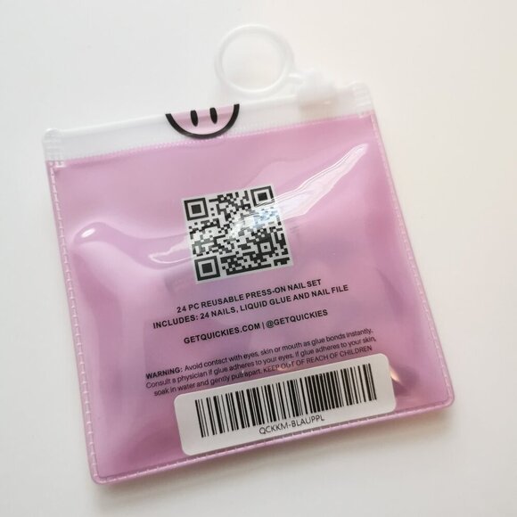 Black Up Plan Press On Nails (24PC) Quickies SEALED Manicure - Picture 3 of 3